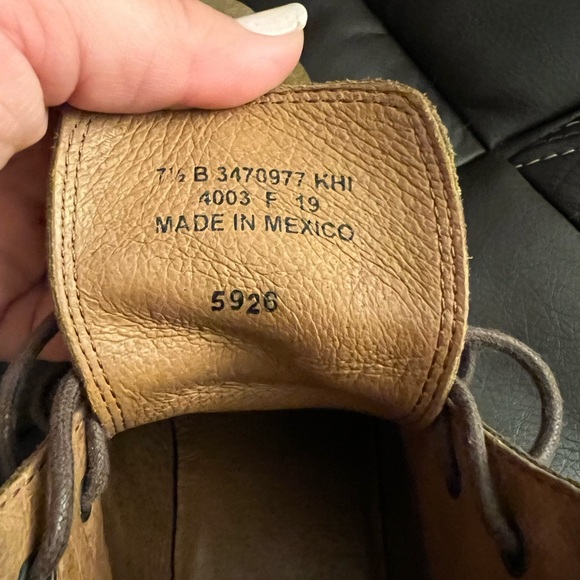 Frye Olive Suede Ankle Boots - Picture 3 of 7